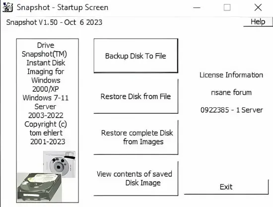 Portable Drive SnapShot 1.51.0.124 + WinPE