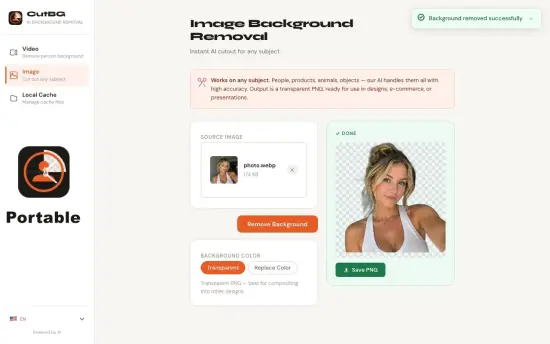 Portable CutBG AI Background Removal 1.0.0