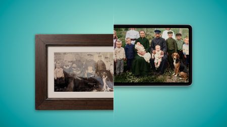 heise+ | Familienfotos mit KI restaurieren und kolorieren