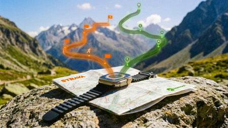 heise+ | Komoot vs. Strava vs. Indies: Watch-Apps im Routen-Test