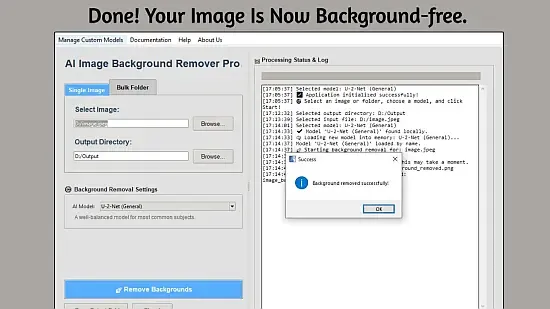 Portable AI Image Background Remover Pro 1.1.2 (Models Included)